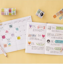 Load image into Gallery viewer, maste pre-cut for diary Monthly Watercolor